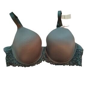 New Aerie Bra Womens 40C Real Good Full Coverage Lace Green